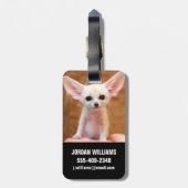 Niedliche Kleintiere | Fennec Fox Gepäckanhänger (Rückseite vertikal)