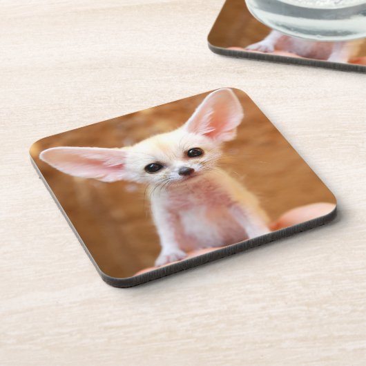 Niedliche Kleintiere | Fennec Fox Getränkeuntersetzer (Linke Seite)