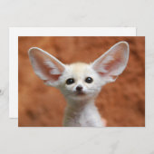 Niedliche Kleintiere | Fennec Fox Pup Dankeskarte (Vorne/Hinten)