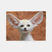 Niedliche Kleintiere | Fennec Fox Pup Fleecedecke (Vorderseite (Horizontal))
