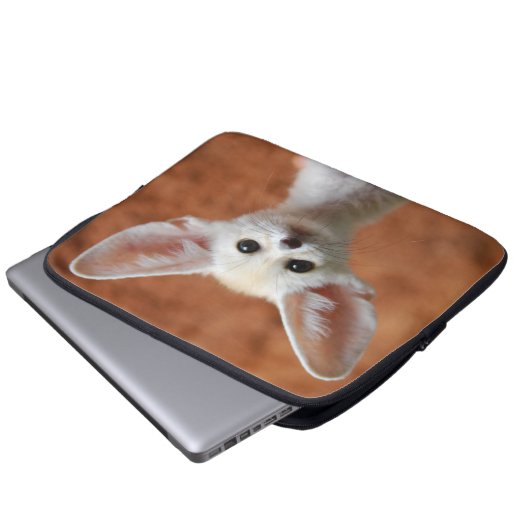 Niedliche Kleintiere | Fennec Fox Pup Laptopschutzhülle (Vorne Knopf)