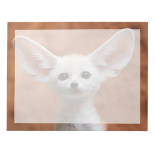 Niedliche Kleintiere Fennec Fox Pup Notizblock