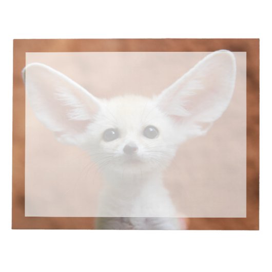Niedliche Kleintiere | Fennec Fox Pup Notizblock (Vorderseite)
