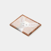 Niedliche Kleintiere | Fennec Fox Pup Post-it Klebezettel (angewinkelt)