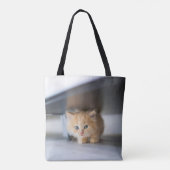 Niedliche Kleintiere | Fluffy Orange Kitten Tasche (Rückseite)