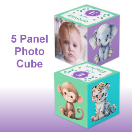 Niedliche Kleintiere Foto Name des Kinderzimmers l Würfel