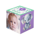 Niedliche Kleintiere Foto Name des Kinderzimmers l Würfel (Vorderseite Schrägansicht)