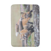 Niedliche Kleintiere | Fox-Jungtiere im Spiel Badematte (Vorderseite Vertikal)