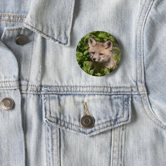 Niedliche Kleintiere | Fox-Kit Button (Beispiel)