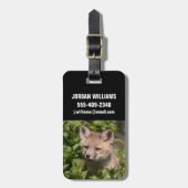 Niedliche Kleintiere | Fox-Kit Gepäckanhänger (Vorderseite vertikal)