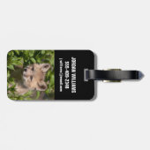 Niedliche Kleintiere | Fox-Kit Gepäckanhänger (Rückseite horizontal)