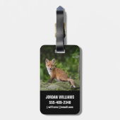 Niedliche Kleintiere | Foxy Smile Gepäckanhänger (Rückseite vertikal)