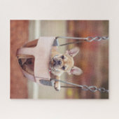 Niedliche Kleintiere | Französischer Bulldog-Playg Puzzle (Horizontal)