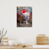 Niedliche Kleintiere | French Bulldog Christmas Poster (Küche)