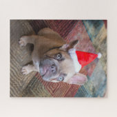 Niedliche Kleintiere | French Bulldog Christmas Puzzle (Horizontal)