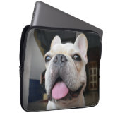 Niedliche Kleintiere | French Bulldog Face Laptopschutzhülle (Vorne Rechts)