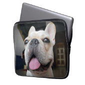 Niedliche Kleintiere | French Bulldog Face Laptopschutzhülle (Vorderseite Links)