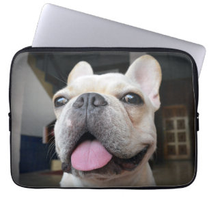 Niedliche Kleintiere French Bulldog Face Laptopschutzhülle
