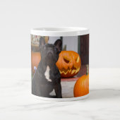 Niedliche Kleintiere | French Bulldog Halloween Jumbo-Tasse (Vorderseite)