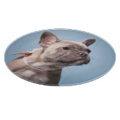 Niedliche Kleintiere | French Bulldog Pink Bow Schneidebrett (Ecke)
