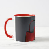 Niedliche Kleintiere | French Bulldog Red Hand Bag Tasse (Links)