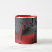 Niedliche Kleintiere | French Bulldog Red Hand Bag Tasse (Zentrum)