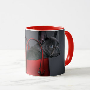 Niedliche Kleintiere French Bulldog Red Hand Bag Tasse