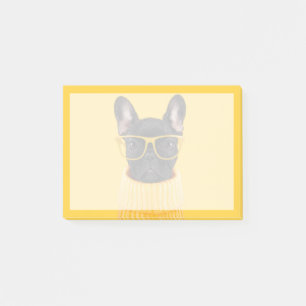 Niedliche Kleintiere   French Bulldog-Sonnenbrille Post-it Klebezettel