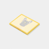 Niedliche Kleintiere | French Bulldog-Sonnenbrille Post-it Klebezettel (angewinkelt)