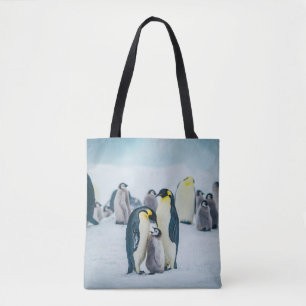 Niedliche Kleintiere   Fütternd Baby Pinguin Tasche