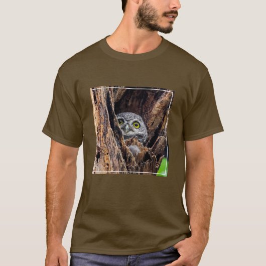 Niedliche Kleintiere | Gepunktete Owlet T-Shirt (Vorderseite)