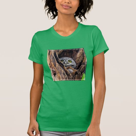 Niedliche Kleintiere | Gepunktete Owlet T-Shirt (Vorderseite)
