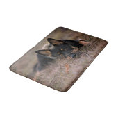 Niedliche Kleintiere | German Shepherd Puppy Badematte (Schrägansicht)