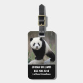 Niedliche Kleintiere | Giant Panda Baby Gepäckanhänger (Vorderseite vertikal)