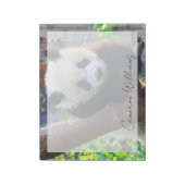 Niedliche Kleintiere | Giant Panda Cub Notizblock (Rotiert)