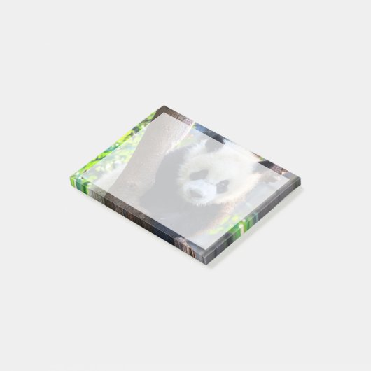 Niedliche Kleintiere | Giant Panda Cub Post-it Klebezettel (angewinkelt)