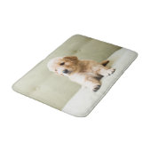 Niedliche Kleintiere | Golden Retriever Puppy Badematte (Schrägansicht)