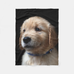 Niedliche Kleintiere Golden Retriever Puppy Fleecedecke