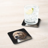 Niedliche Kleintiere | Golden Retriever Puppy Getränkeuntersetzer (Rechte Seite)