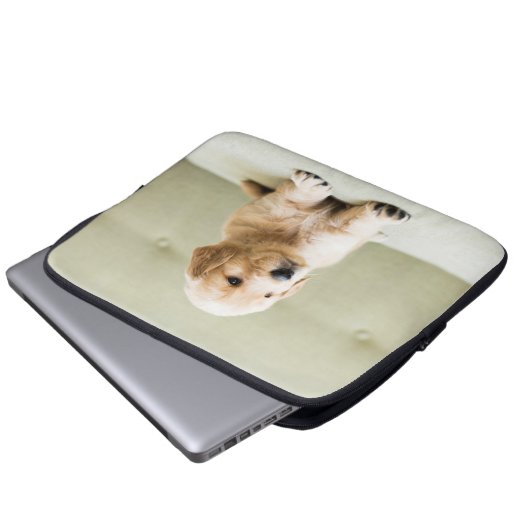 Niedliche Kleintiere | Golden Retriever Puppy Laptopschutzhülle (Vorne Knopf)