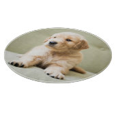 Niedliche Kleintiere | Golden Retriever Puppy Schneidebrett (Ecke)