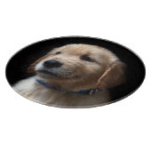 Niedliche Kleintiere | Golden Retriever Puppy Schneidebrett (Ecke)