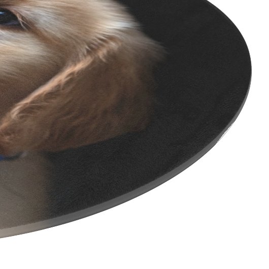 Niedliche Kleintiere | Golden Retriever Puppy Schneidebrett (Ecke)