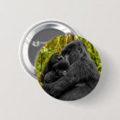 Niedliche Kleintiere | Gorilla & Baby Button (Vorne & Hinten)
