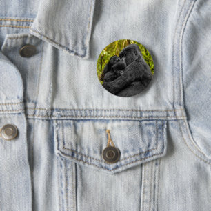 Niedliche Kleintiere Gorilla & Baby Button