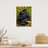 Niedliche Kleintiere | Gorilla & Baby Poster (Küche)