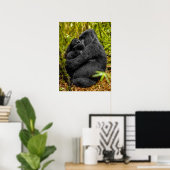 Niedliche Kleintiere | Gorilla & Baby Poster (Heimbüro)