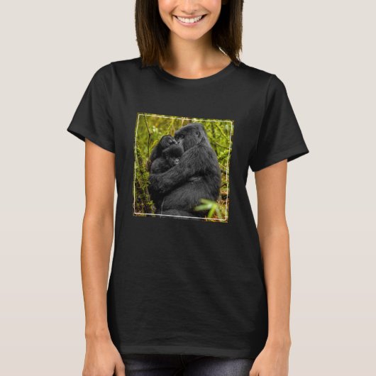 Niedliche Kleintiere | Gorilla & Baby T-Shirt (Vorderseite)