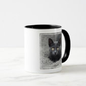 Niedliche Kleintiere | Graue Katze Tasse (VorderseiteRechts)