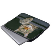 Niedliche Kleintiere | Grey Tabby Cat Face Laptopschutzhülle (Vorne Knopf)